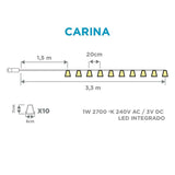 LED Schirmchen-Girlande Carina IP44