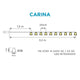 LED-skjermgirlande Carina IP44 