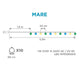 LED Girlande Mare mit 10 Kugeln IP44