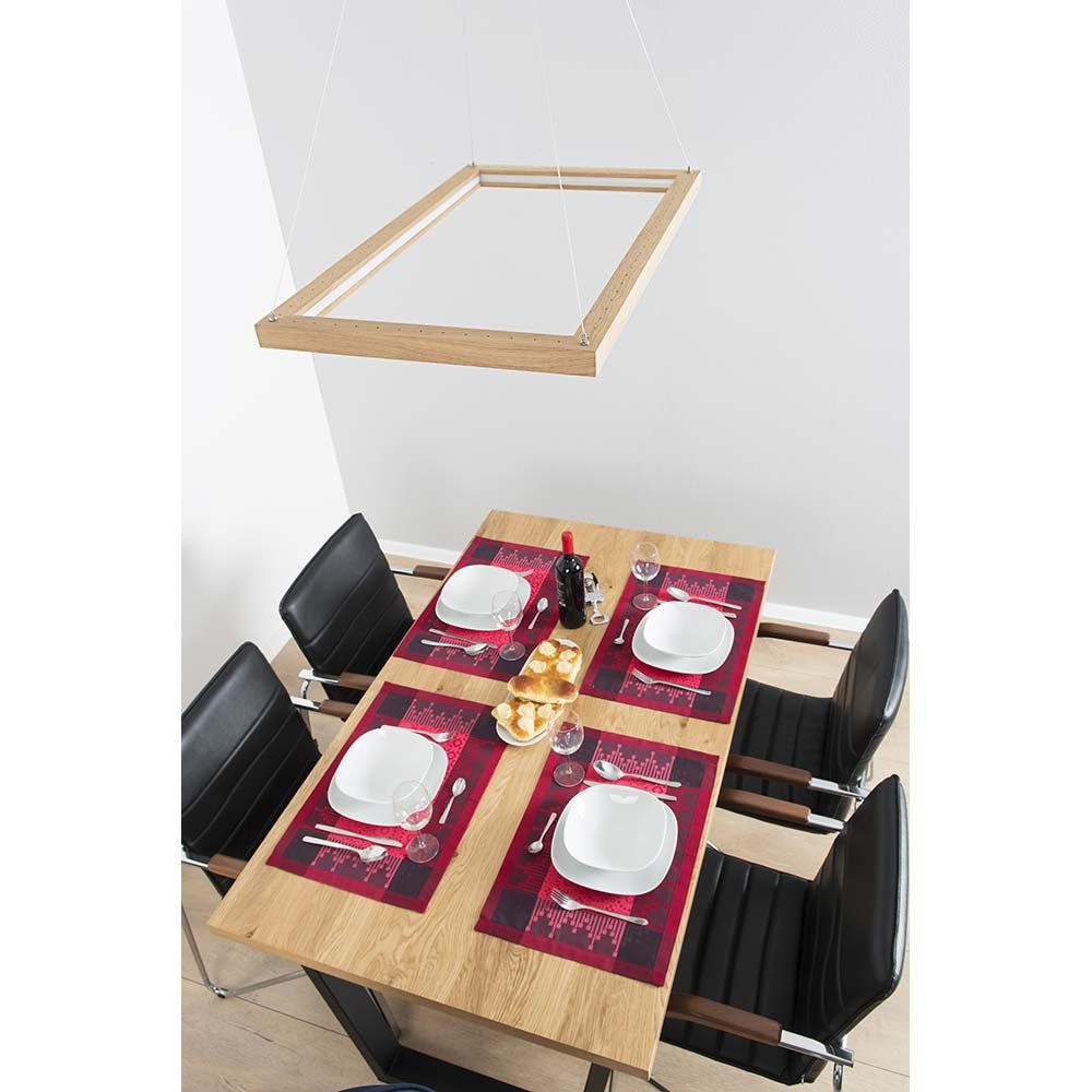 Lámpara colgante LED Legno 6160lm roble-aceite