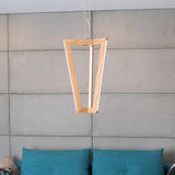 Lámpara LED colgante Leif 4000lm roble aceitado