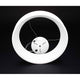 LED Hängelampe Loop 60cm Ring 1800lm Dimmbar Warmweiß auf schwarzem Hintergrund