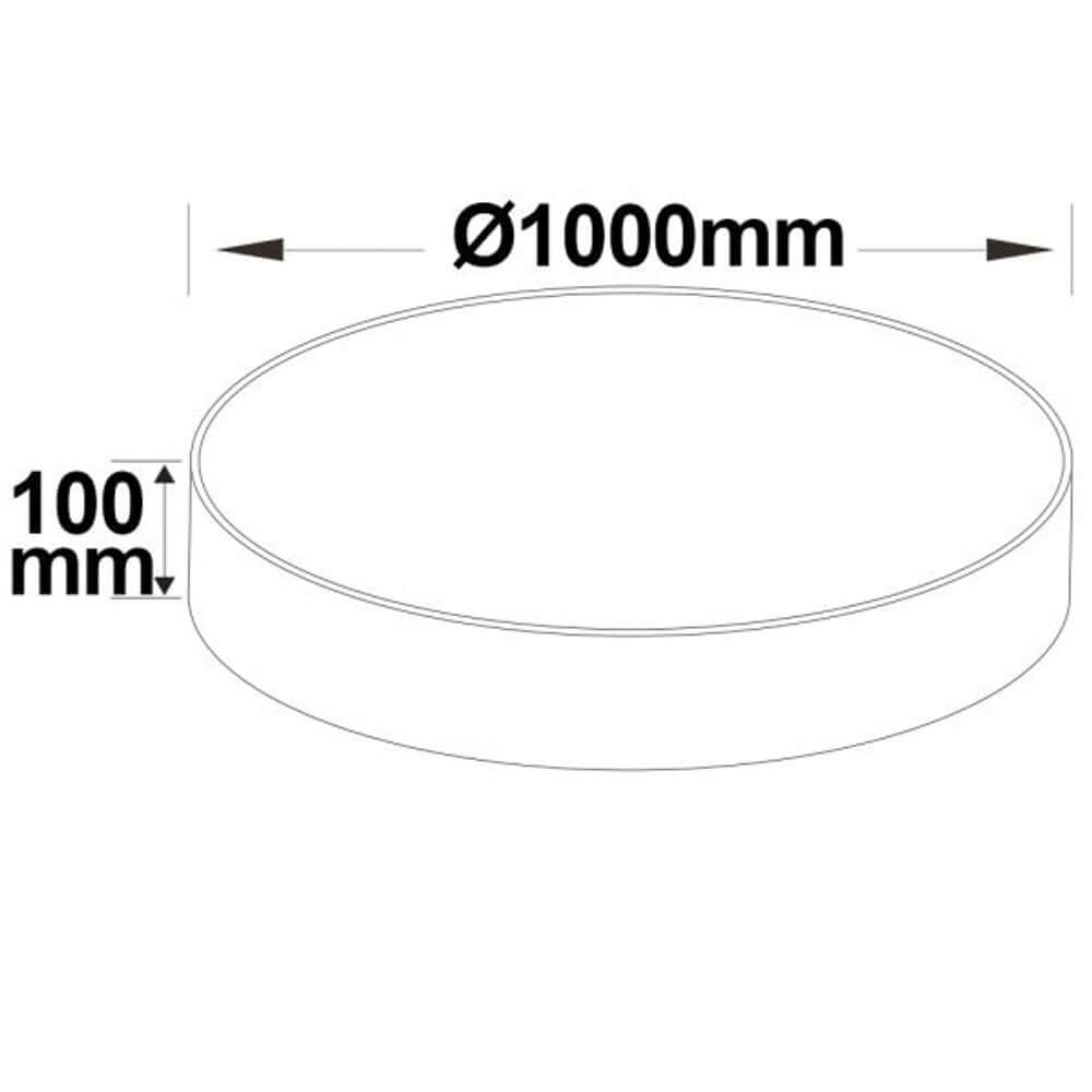 LED Hängeleuchte Ø 100cm Weiß ColorSwitch 3000-4000K Dimmbar