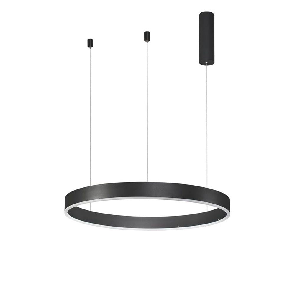 LED Hängeleuchte Motif Ø 80cm 3360lm  Nova Luce Schwarz  