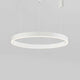 Alt Tag: LED Hängeleuchte Motif Ø 80cm 3360lm in schlichtem weißem Ringdesign, ideal über Esstisch oder im modernen Wohnraum