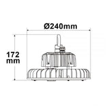 LED LED INOORE SPOPLET 120W 18000LM 120 ° IP65 1-10V Branco neutro diminuído