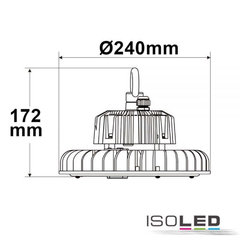 LED indendørs spotlight 120W 18000LM 90 ° IP65 1-10V dæmpbar neutral hvid