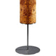 LED Holz-Stehlampe Arbor 190cm Olivesche Maser mit markantem Holz und eleganter Form.