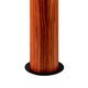 Detailansicht des Fußes der LED Holz-Stehlampe Lucerna 160cm Tineo in rustikaler Holzoptik.