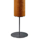 LED Holz-Stehleuchte Arbor 190cm Deutsche Eiche mit elegantem Holzdesign und metallischem Sockel.