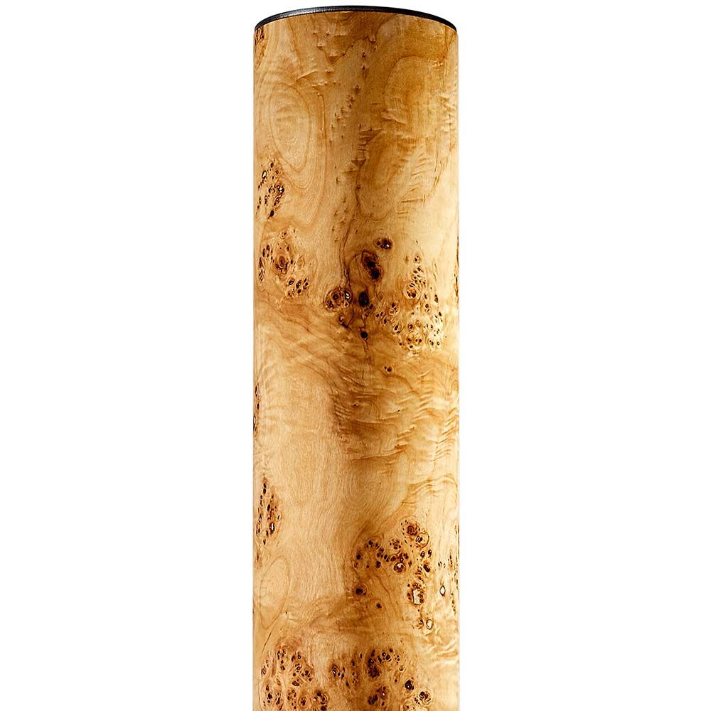 Lámpara de pie de madera LED Lucerna 160cm álamo burl