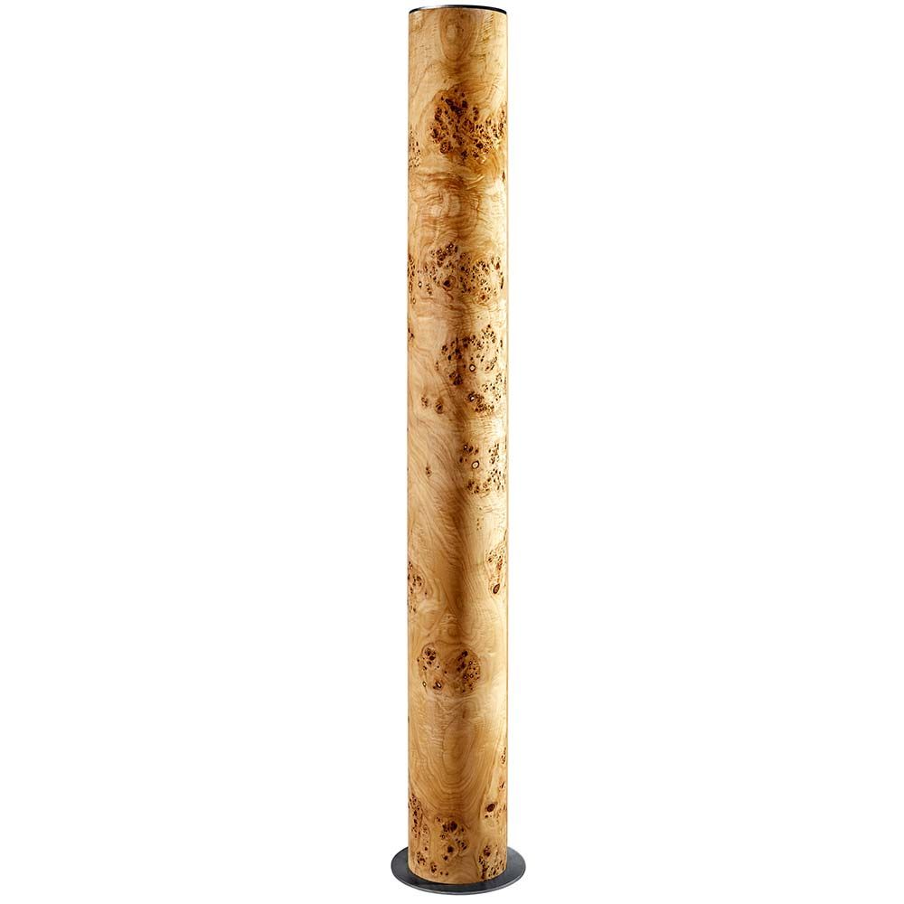 Lámpara de pie de madera LED Lucerna 160cm álamo burl