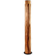 LED Holz-Stehleuchte Lucerna 160cm Satin Nussbaum in rustikalem Design mit natürlichem Holzfurnier.