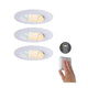 LED HomeSpa Einbauleuchte 3er-Set Calla CCT-Dimmbar IP65 mit WhiteSwitch-Funktion und dimmbaren Lichtfarben.