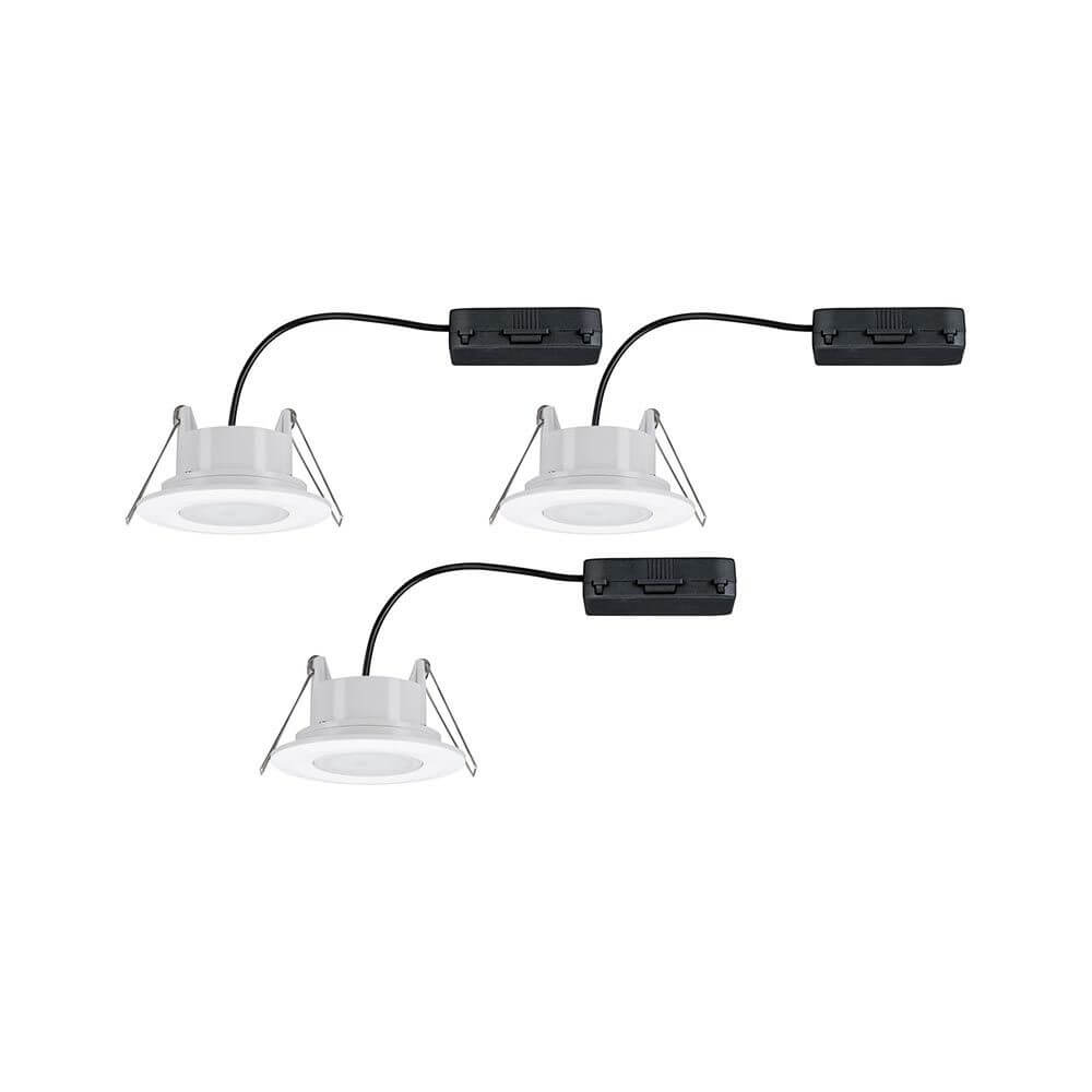 LED HomeSpa Einbauleuchte 3er-Set Calla CCT-Dimmbar IP65, kompakte und flexible Deckenleuchten für Feuchträume