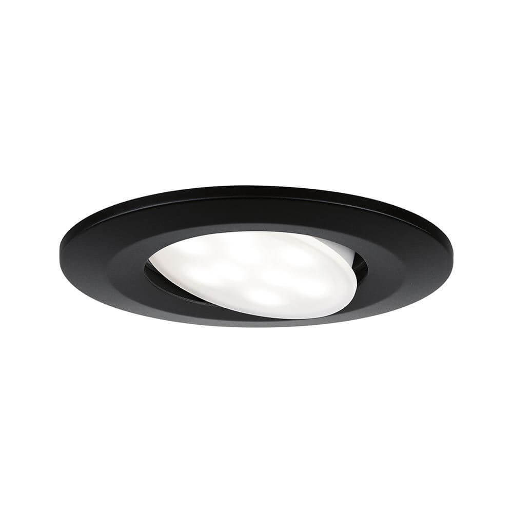 LED HomeSpa Einbauleuchte Calla Basis-Set Ø 9cm Schwarz-Matt IP65 in elegantem Design.