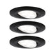 LED HomeSpa Einbauleuchte Calla Basis-Set Ø 9cm Schwarz-Matt IP65 in Schwarz-Matt, 3er-Set von Einbauleuchten.