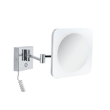 LED HomeSpa Kosmetikspiegel Jora Dim-to-Warm Chrom, Weiß mit verstellbarem Gelenk und Touch-Lichtschalter