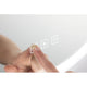 Touch-Schalter des LED HomeSpa Leuchtspiegels Mirra CCT + Heizfunktion zur Steuerung der Lichtfarbe und Heizung.