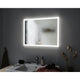 HomeSpa LED Leuchtspiegel Mirra mit Heizfunktion in einem modernen Badezimmer, beschlagfrei und dimmbar.