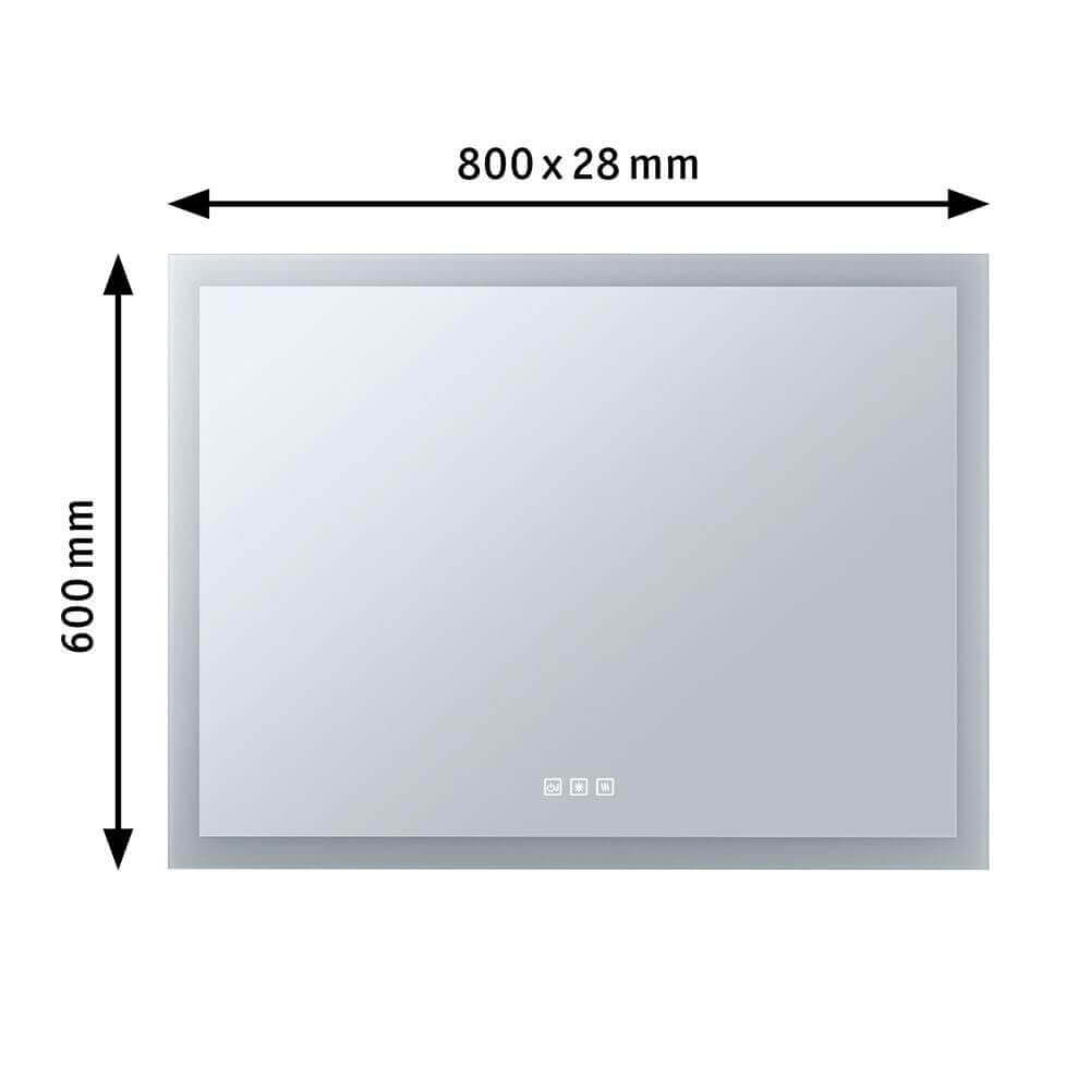 HomeSpa LED Leuchtspiegel Mirra Heiz-Funktion & CCT-Dimmbar