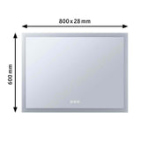HomeSpa LED Leuchtspiegel Mirra Heiz-Funktion & CCT-Dimmbar