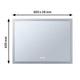 HomeSpa LED Leuchtspiegel Mirra, 800x600mm, mit Touchfunktions-Bedienfeld und integrierter Heizfunktion.