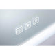 Touch-Funktionen des HomeSpa LED Spiegels Mirra für Beleuchtung und Heizfunktion.