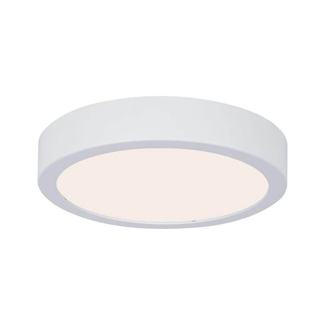 LED HomeSpa Panel Aviar Blanc Dimmable - un spot de plafond moderne et rond pour salle de bains avec lumière sans éblouissement.