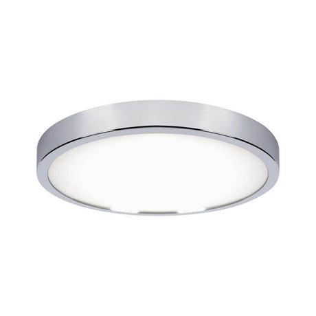 LED HomeSpa Decken Panel Aviar Ø 36cm Wärme-Dimmbar Chrom, modernes und elegantes Design für helle Badezimmerbeleuchtung.