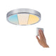 LED HomeSpa Panel Aviar Dim-to-Warm Weiß, Chrom mit dimmbarer Steuerung