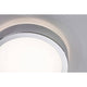 LED HomeSpa Panel Aviar Dim-to-Warm Weiß, Chrom - modernes Design mit Chromrand für Badezimmer.