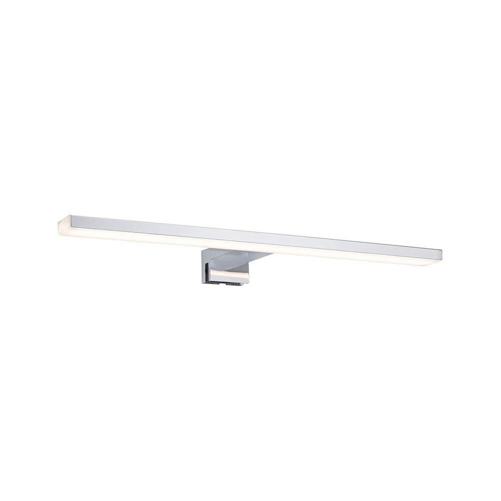 LED HomeSpa Spiegelleuchte Evie Chrom für ideales Licht im Badezimmer mit spritzwassergeschütztem Design.