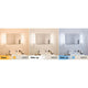 LED HomeSpa Spiegelleuchte Luno CCT-Switch Weiß - drei Lichtfarben für Relax, Make up und Wake up im Badezimmer.