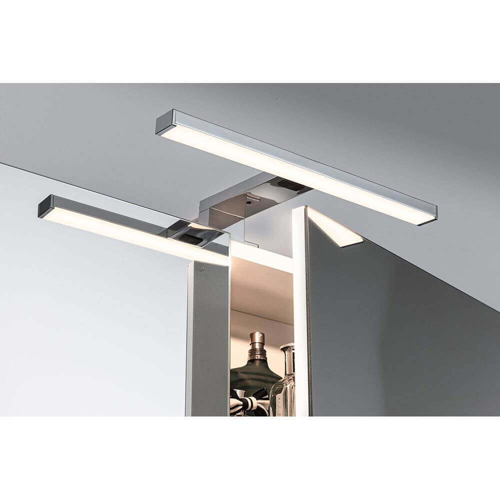LED HomeSpa Spiegelleuchte Selo Weiß, Chrom