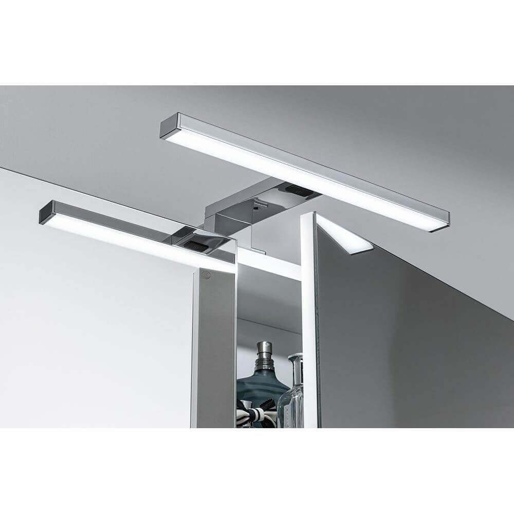 LED HomeSpa Spiegelleuchte Selo Weiß, Chrom