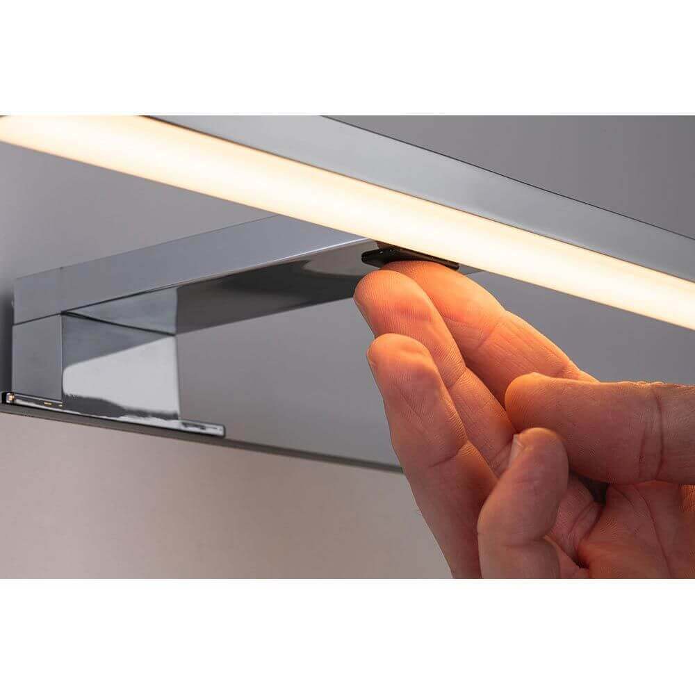 LED HomeSpa Spiegelleuchte Selo Weiß, Chrom