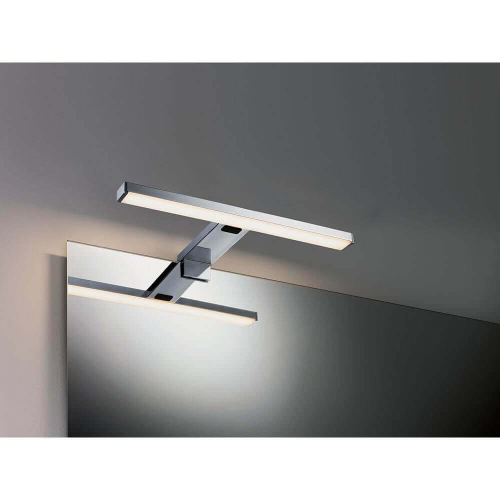 LED HomeSpa Spiegelleuchte Selo Weiß, Chrom