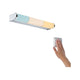 LED HomeSpa Wandleuchte Arneb CCT Weiß, Chrom mit Wandschalter zur Einstellung der Lichtfarbe.