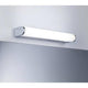 LED HomeSpa Wandleuchte Arneb CCT Weiß, Chrom an Wand installiert für Badezimmerbeleuchtung.