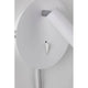 LED Lese- & Wandleuchte Tabari Weiß, Chrom Detailansicht mit zirkularer Wandhalterung und Schalter.