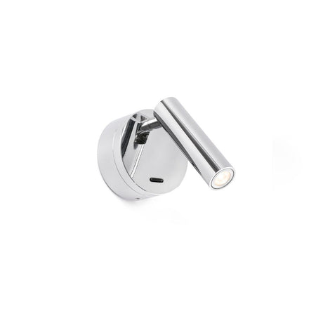 LED Leseleuchte BOC 3W 3000K Chrom, moderne Wandleuchte in Chrom-Design, ideal zum Lesen.