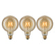 E27 2,7W LED Globe 3er Bündel 1700K Gold