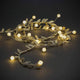 LED Lichterkette mit Dekoblättern 6h Timer batteriebetrieben, elegante Lichterkette mit warmem Licht.
