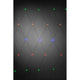 LED Lichternetz 64 bunte Dioden IP44 - Bunte Lichter auf schwarzem Hintergrund, ideal für festliche Dekoration.
