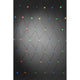LED Lichternetz 240 bunte Dioden batteriebetrieben IP44 auf schwarzem Hintergrund.