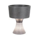 LED Pflanzkübel Concrea Schwarzer Sandstein IP65 mit modernem Design und warmweißem Licht für Außenbereiche.