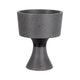 LED Pflanzkübel Concrea Schwarzer Sandstein IP65 in elegantem Design aus schwarzem Sandstein