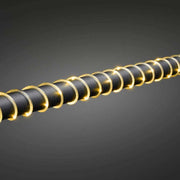 LED Mini light rope 5 m light sensor 65 amber diodes battery-operated IP44, decorative lighting.