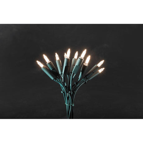 LED Mini fairy lights 10 varm hvide dioder på sort baggrund